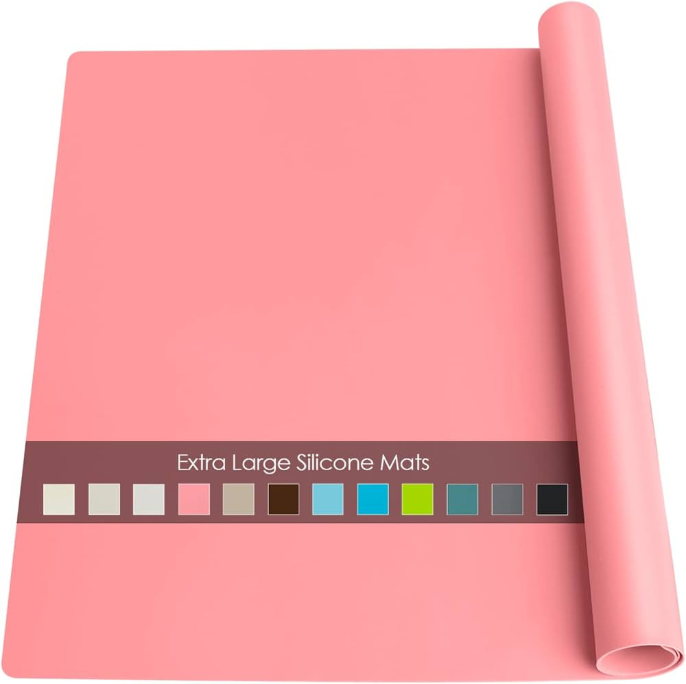 Extra Large Silicone Table Mat, Silicone Mat for Crafts Kids Dinner Placemat Desk Countertop Prot... | Amazon (US)