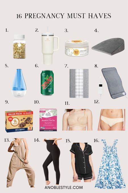 Here are my top 16 pregnancy must haves to get you through all three of the trimesters! 


Ritual Prenatal, Stanley cup, belly butter, wedge pillow, pregnancy pillow, humidifier, zevia, sugar free caffeine free soda, baby journal, heating pad, fiber one bars, pregnancy snacks, maternity bra, nursing bra, seamless underwear, free people hot shot onesie, maternity leggings, a star above pajamas, Target pajamas, smocked dress, maternity dress

#LTKfindsunder100 #LTKbaby #LTKbump