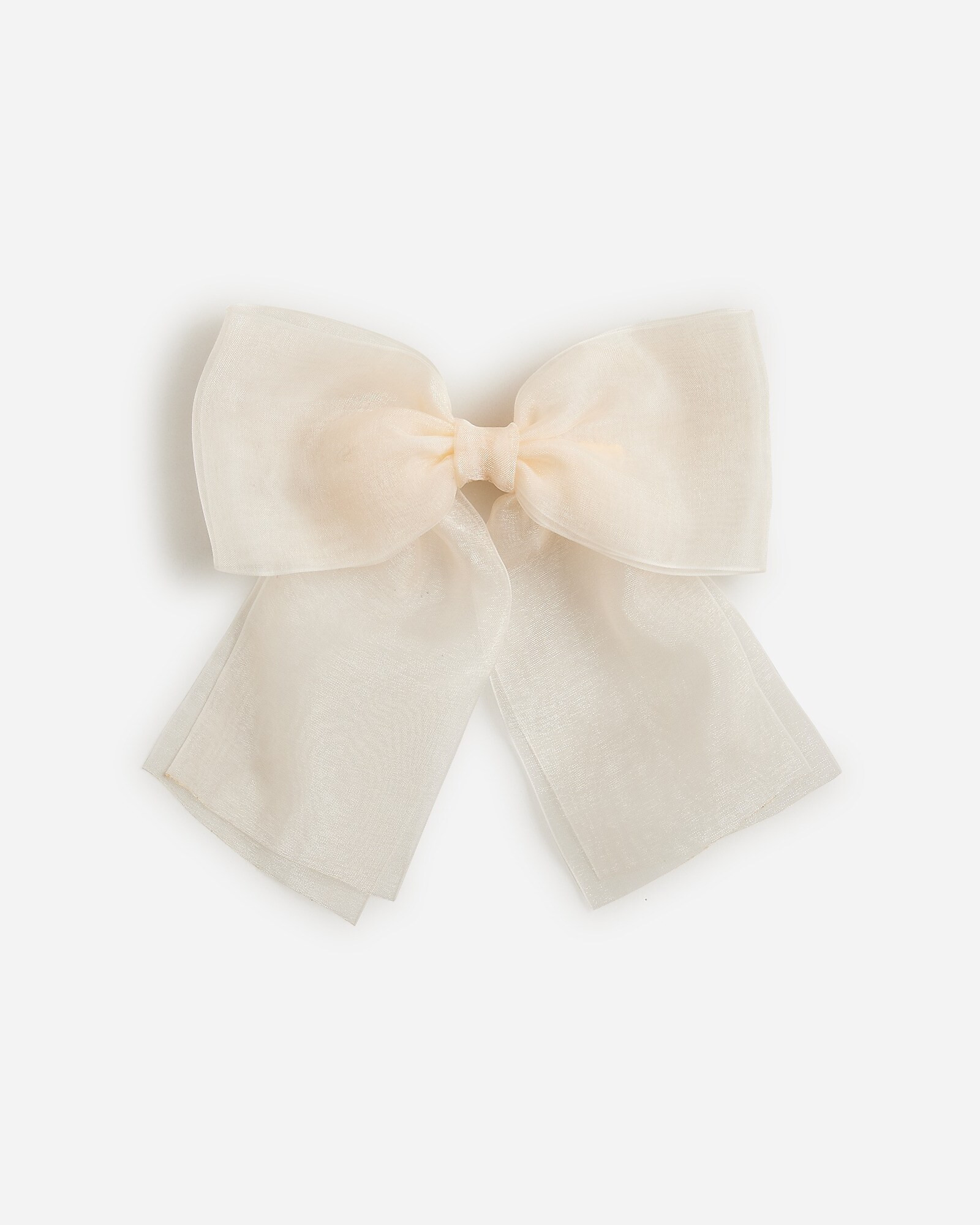 Sheer bow hair clip | J. Crew US