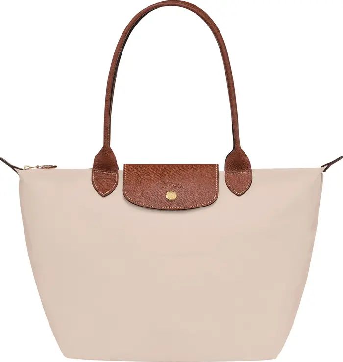 Medium Le Pliage Green Recycled Nylon Shoulder Tote | Nordstrom