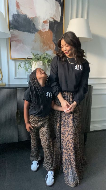 Love on purpose graphic sweatshirts and leopard print for this mommy and me look 

#LTKkids #LTKVideo #LTKfamily