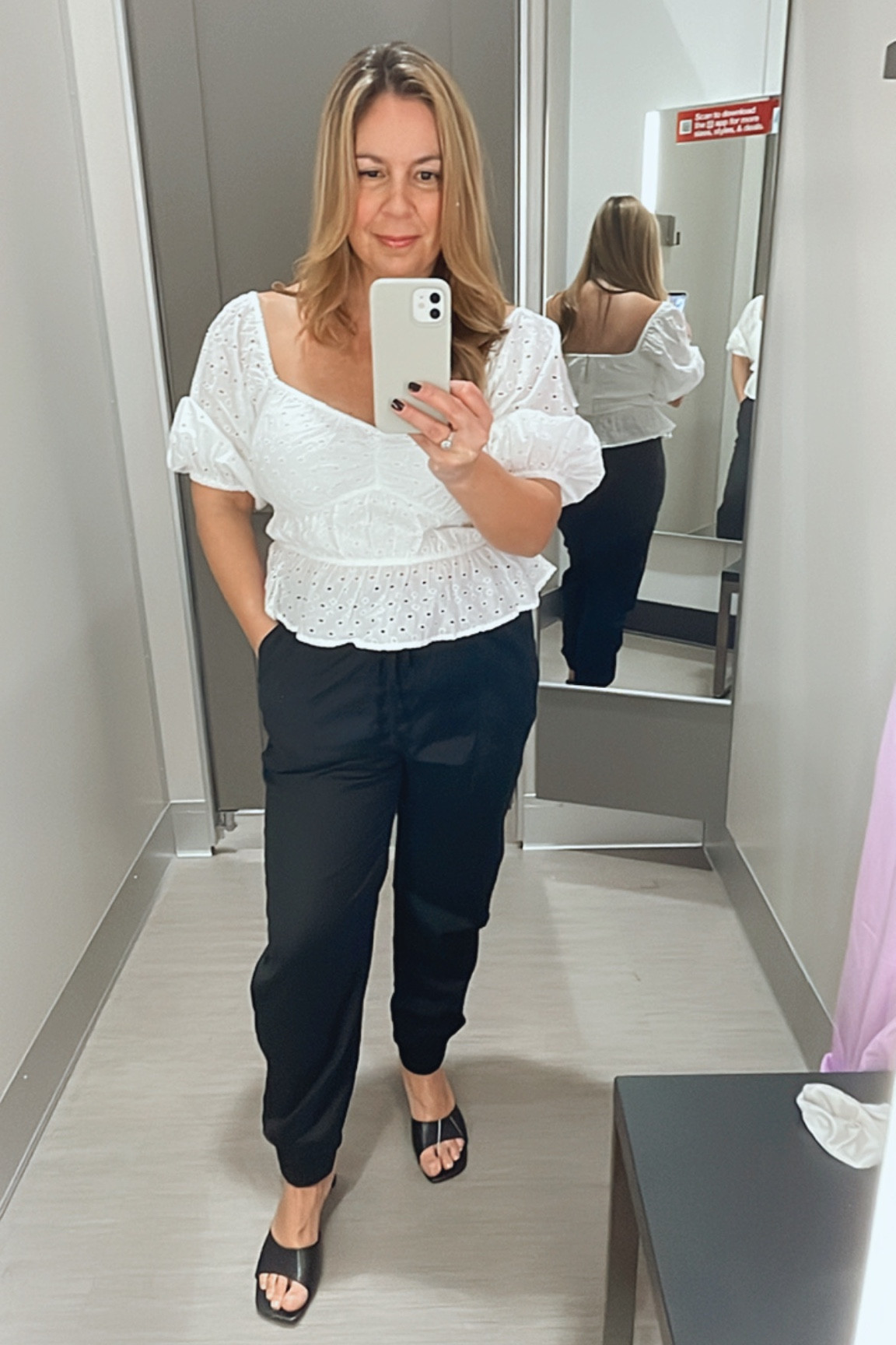Casual work outfit 
pants I’m wearing a medium
Blouse I’m wearing a large
Mule heels tts







Target fashion, work outfit, joggers, spring outfit #ltkfind #ltkcurves

#LTKworkwear #LTKunder50 #LTKstyletip