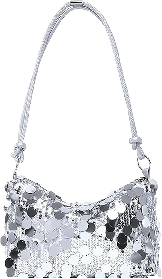Clutch Glitzer Pailletten Tasche Schultertaschen Abendtasche Damen Mit Reiß Verschluss Handtasch... | Amazon (DE)