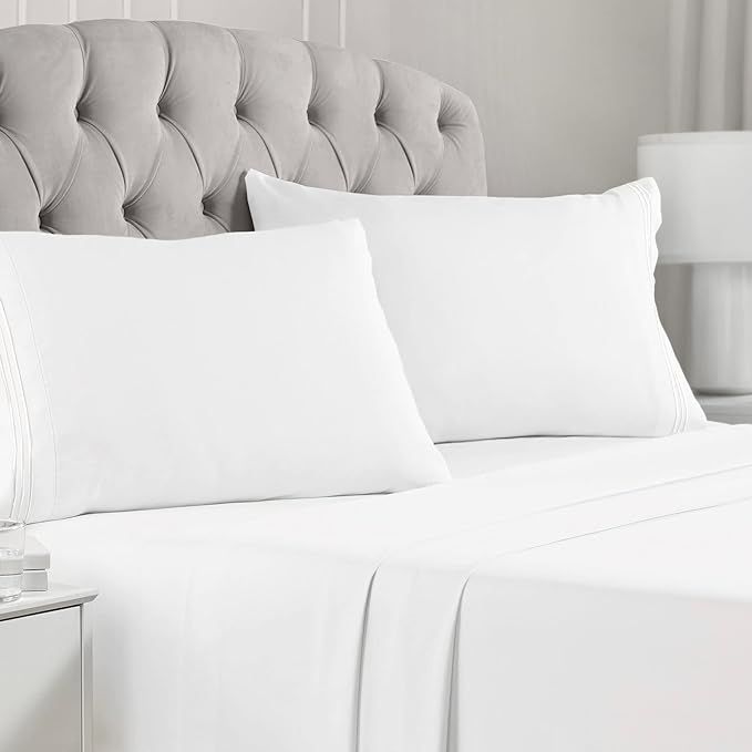 Mellanni King Size Sheets - 4 Piece Iconic Collection Bedding Sheets & Pillowcases - Hotel Luxury... | Amazon (US)