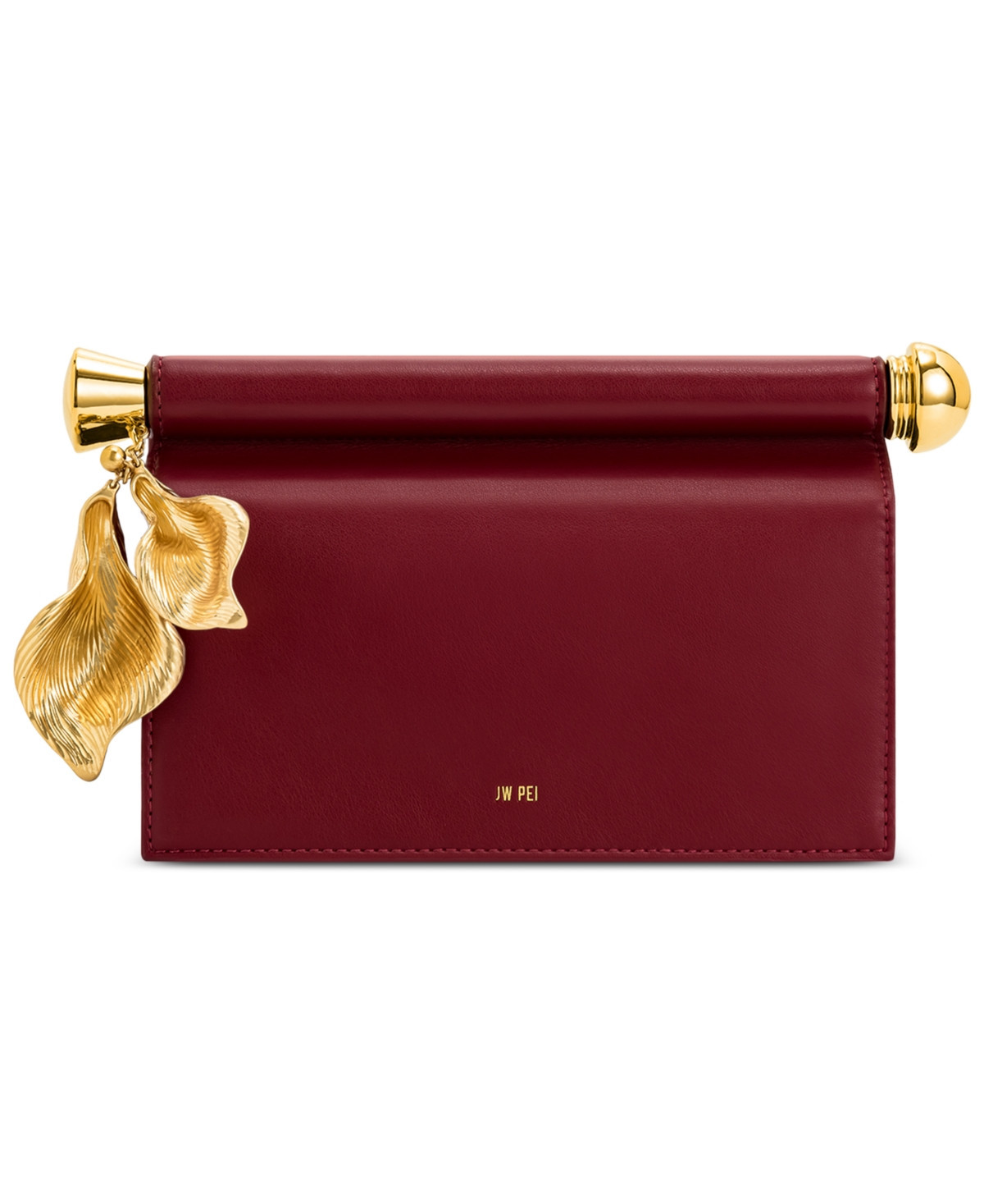 Jw Pei Holly Metal Clutch - Burgundy | Macy's