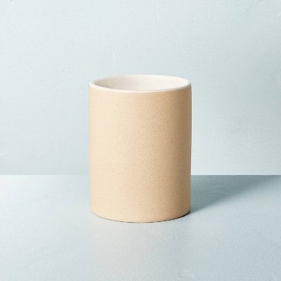 Mini Textured Ceramic Herbs Jar Candle Beige/Cream 6.5oz - Hearth & Hand™ with Magnolia | Target