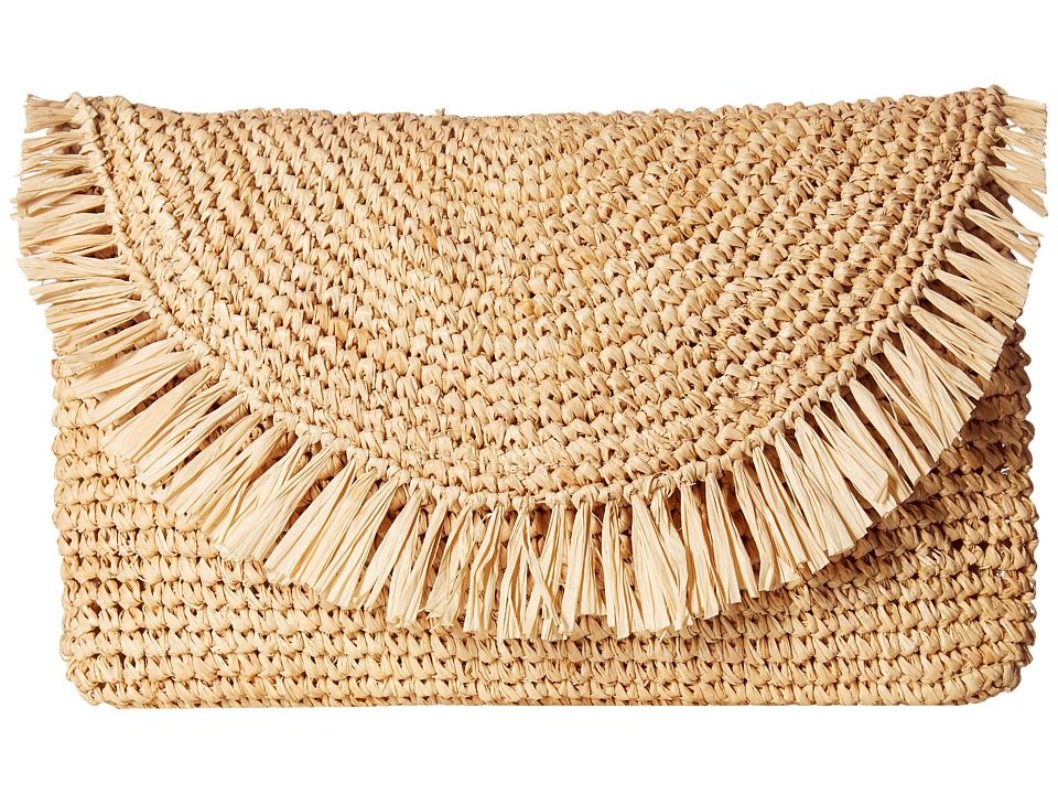 Hat Attack - Sunshine Clutch (Natural/Natural) Clutch Handbags | Zappos
