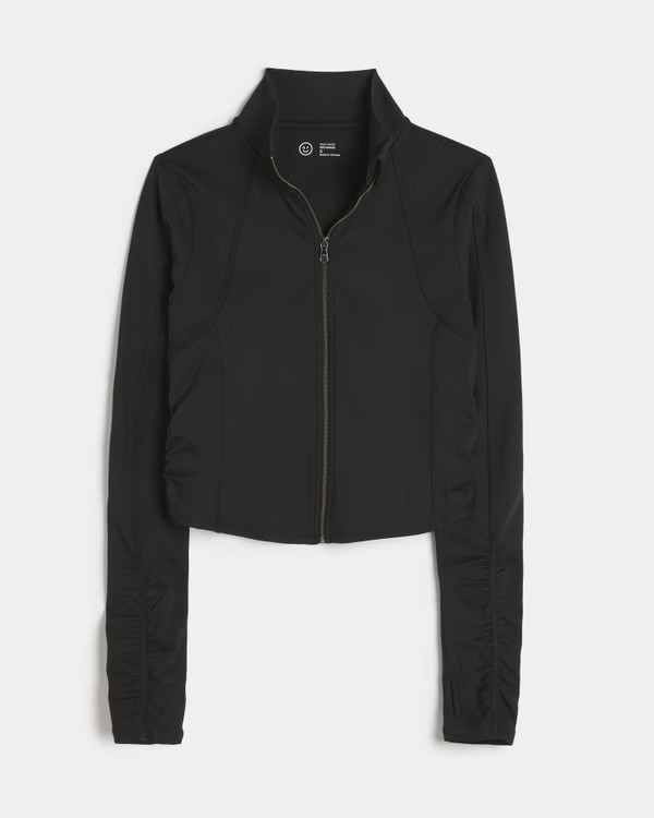 Gilly Hicks Active Recharge Crop Zip-Up Jacket | Hollister (US)
