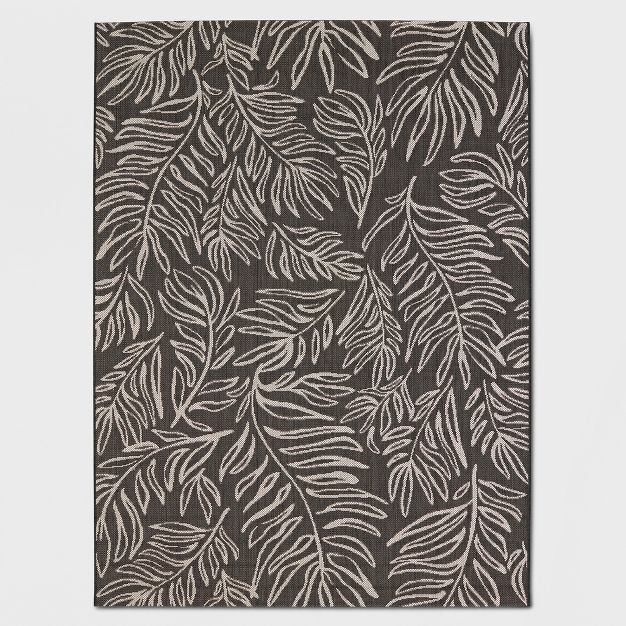 Leaves Outdoor Rug Black - Project 62™ | Target