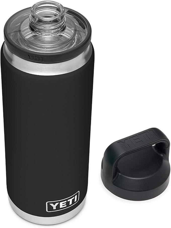 YETI Rambler 26 oz Bottle, Vacuum Insulated, Stainless Steel with Chug Cap, Black | Amazon (US)