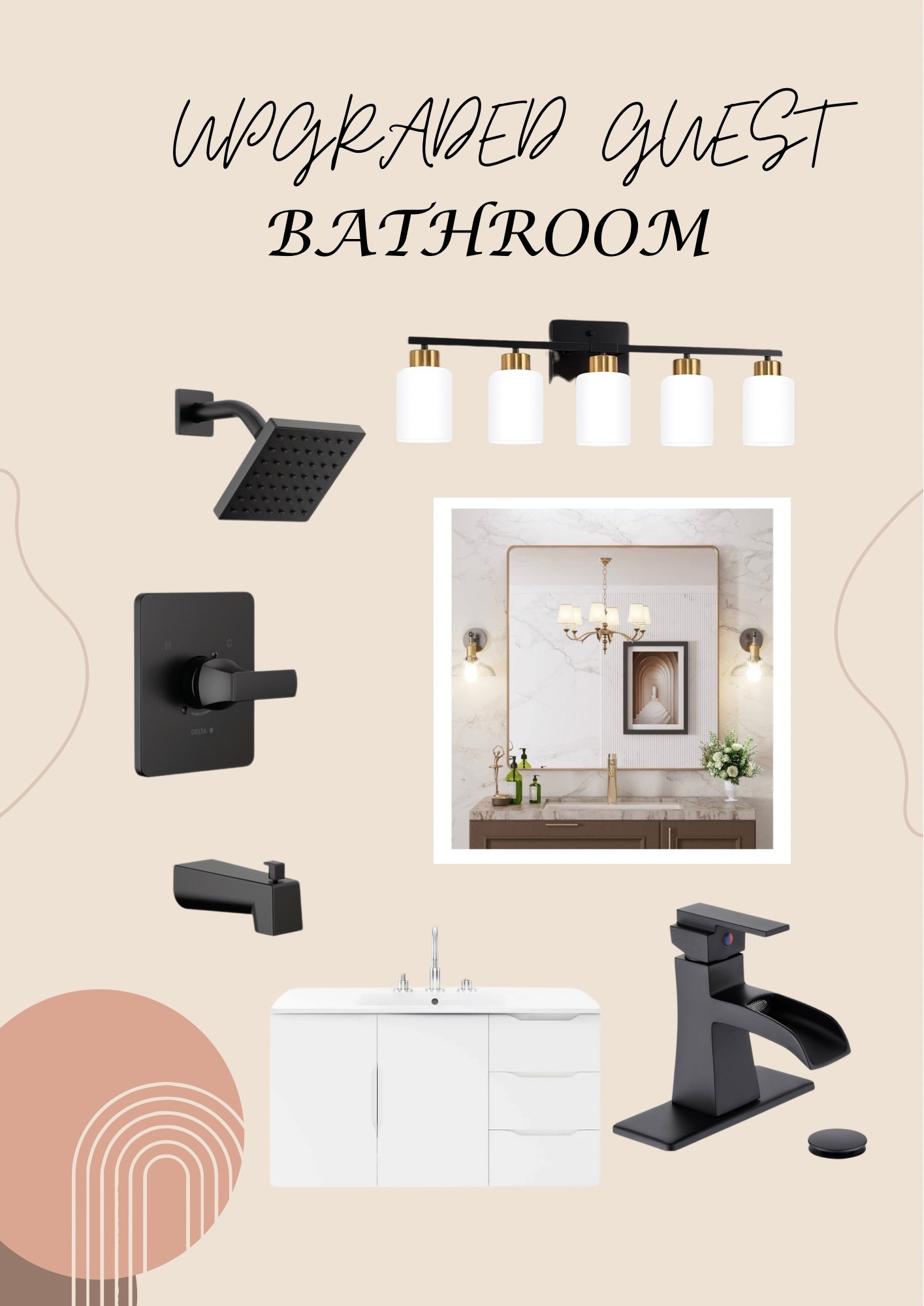 AMAZON UPGRADED MY GUEST BATHROOM. Linked all the items used to give it a new, modern look.

#LTKFindsUnder50 #LTKOver40 #LTKHome