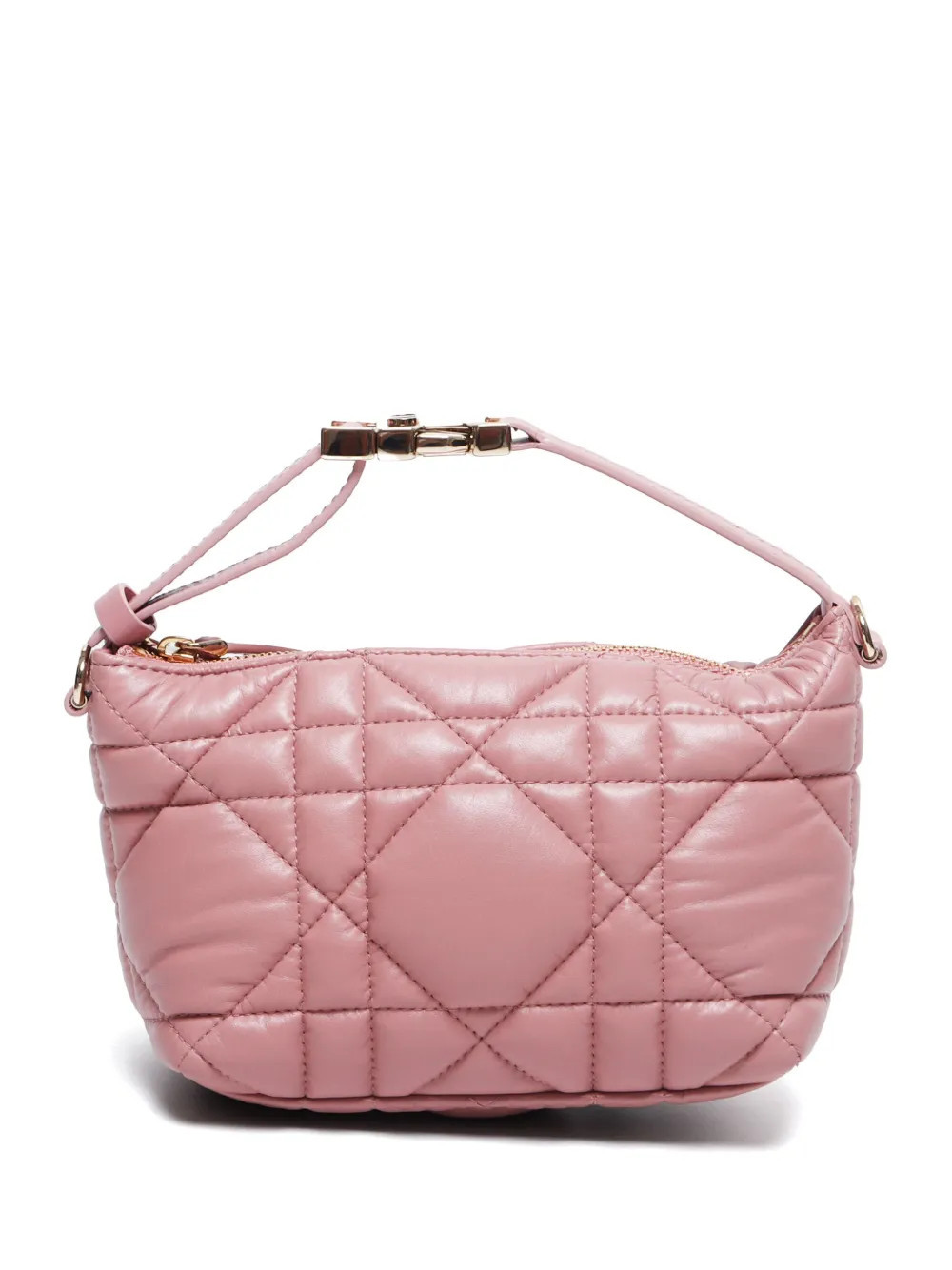 Christian Dior Pre-Owned 2000s small Cannage Nomad Pouch bag - Pink | Farfetch Global