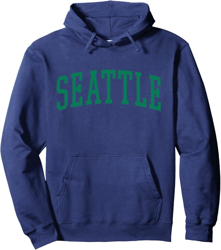 Seattle Classic Vintage Green Pullover Hoodie | Amazon (US)