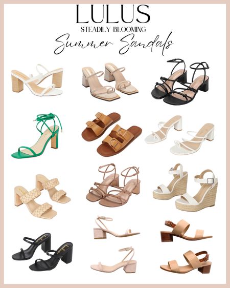 Summer Sandals 

#LTKshoecrush #LTKunder100 #LTKstyletip