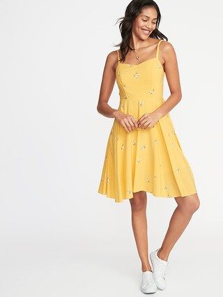 Fit & Flare Floral Cami Dress for Women | Old Navy US