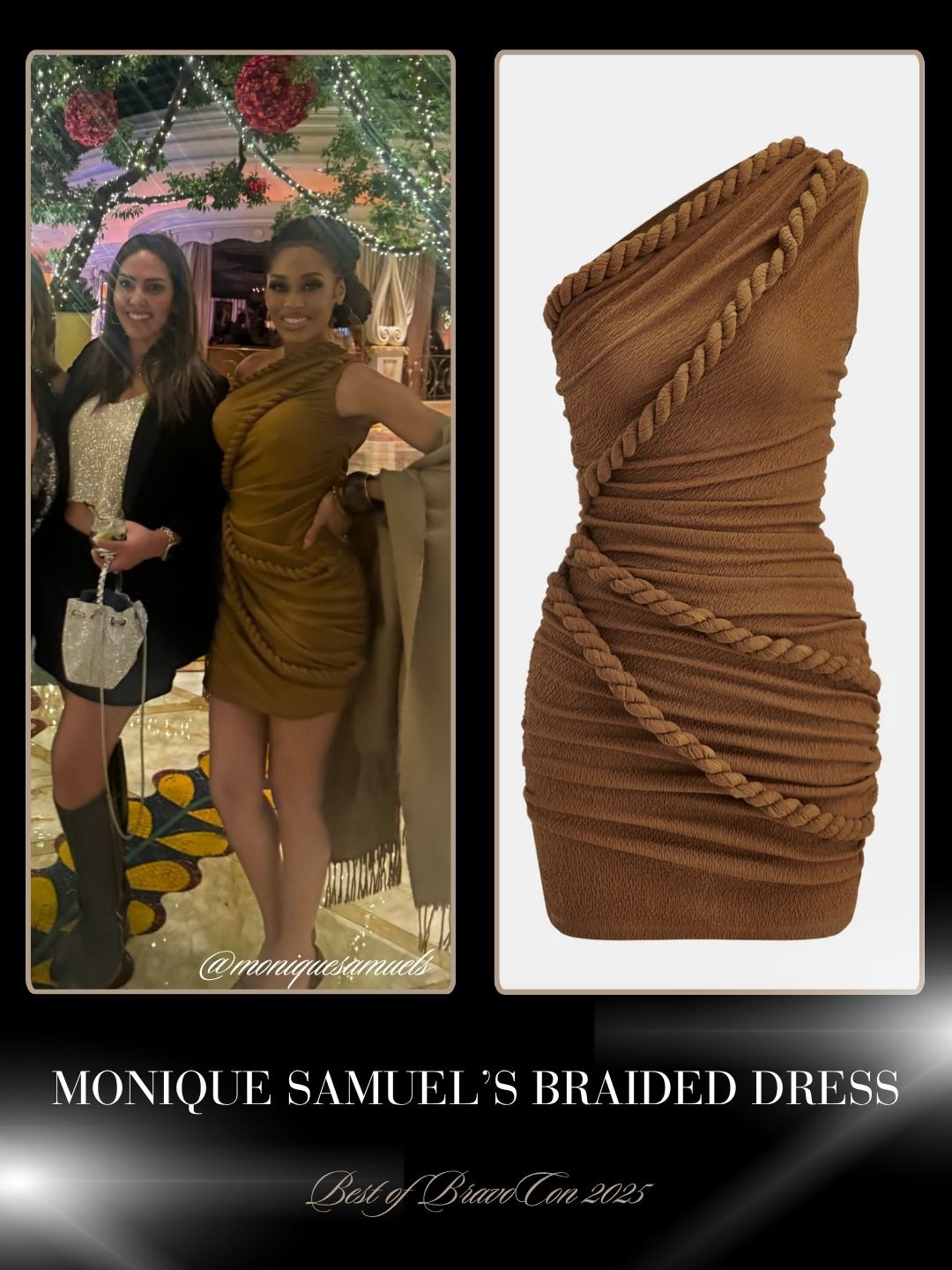 Monique Samuel's Brown Braided One Should Dress at Bravocon 2025 Photo: @MoniqueSamuels 

 #LTKFindsUnder100