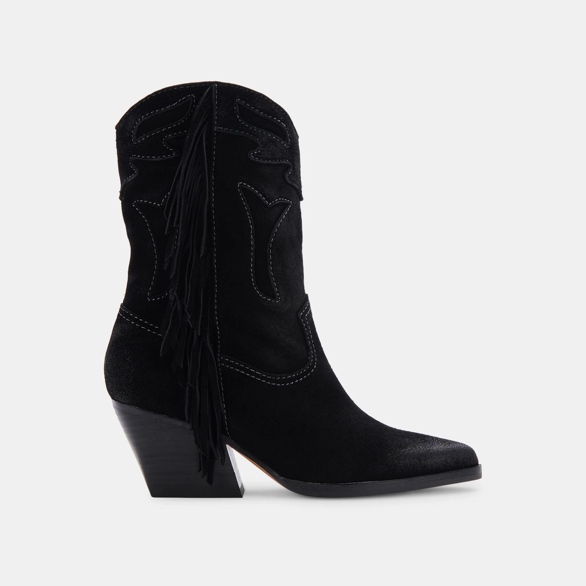 LIONA BOOTS BLACK SUEDE | DolceVita.com