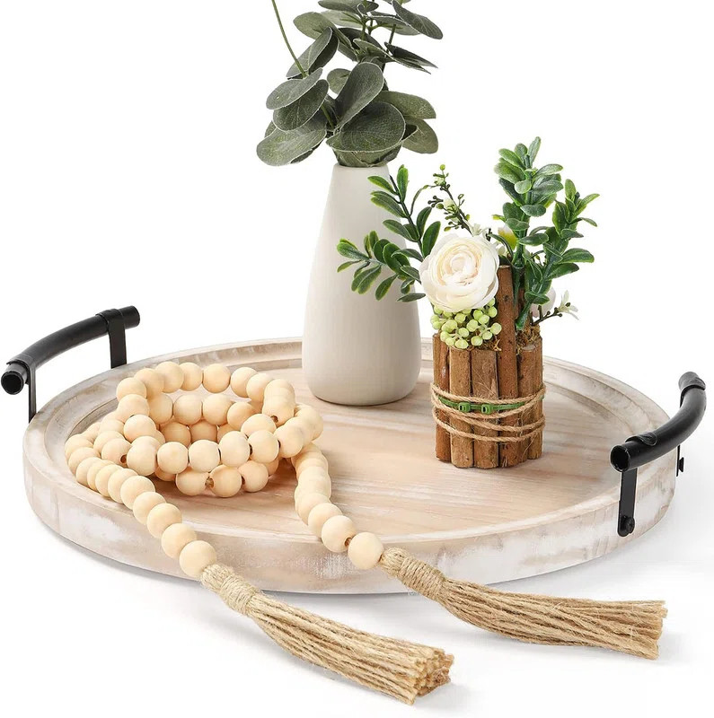 Abianna Wood Tray | Wayfair North America