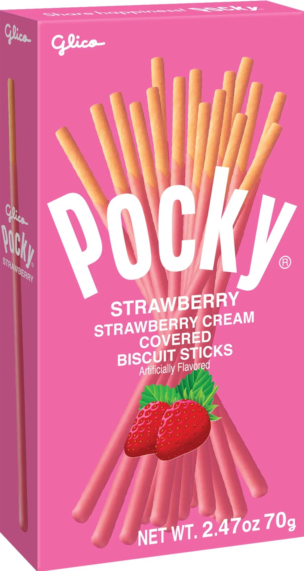 Glico Pocky Sticks, Strawberry Cream, 70 Gm - Walmart.com | Walmart (US)