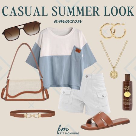 Amazon | Casual Summer Look 

summer outfit  summer fashion  amazon fashion  amazon casual outfit  amazon summer outfit  summer outfit idea  sunglasses  sandals  casual shirt  fit momming 

#LTKStyleTip #LTKSeasonal