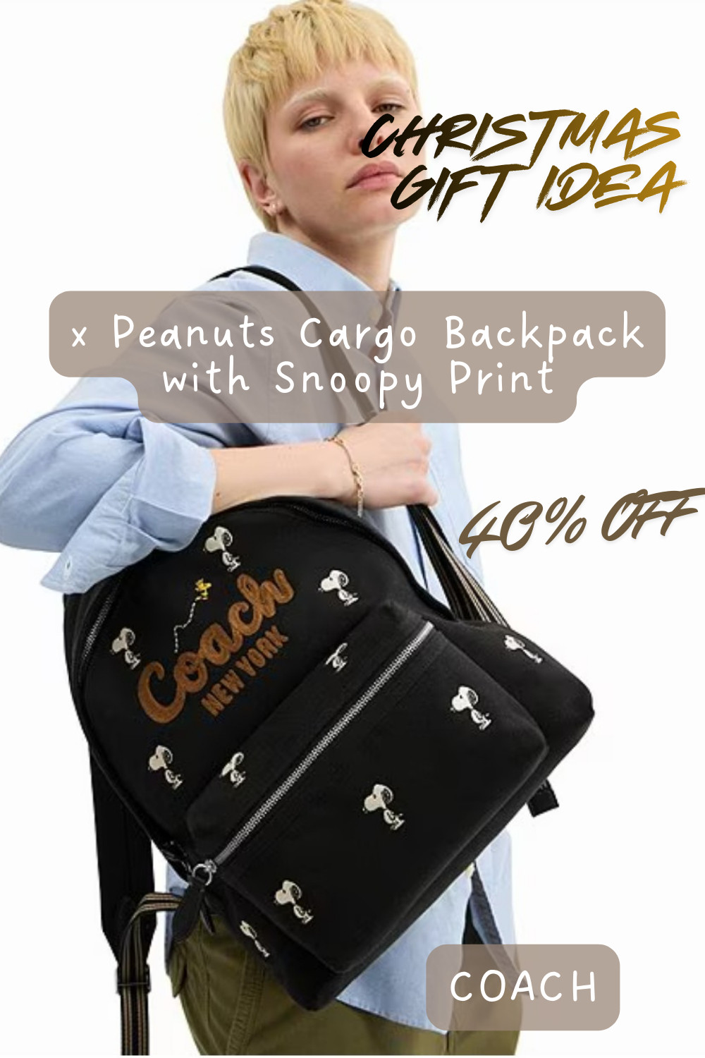 🔥 Coach x Peanuts Snoopy Cargo Backpack — Rare Edition, Now 40% OFF!This Coach x Peanuts Snoopy Cargo Backpack is a rare collaboration item and one of the most sought-after Peanuts designs from Coach.
With 40% OFF for a limited time, this is the perfect chance to grab a collectible piece that blends fun and luxury.

A must-have for Snoopy fans and Coach collectors. 

 #LTKstyletip #LTKbag #LTKgiftguide