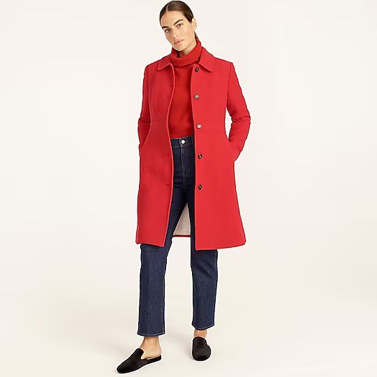 Classic lady day coat in Italian double-cloth wool with Thinsulate® | J.Crew US