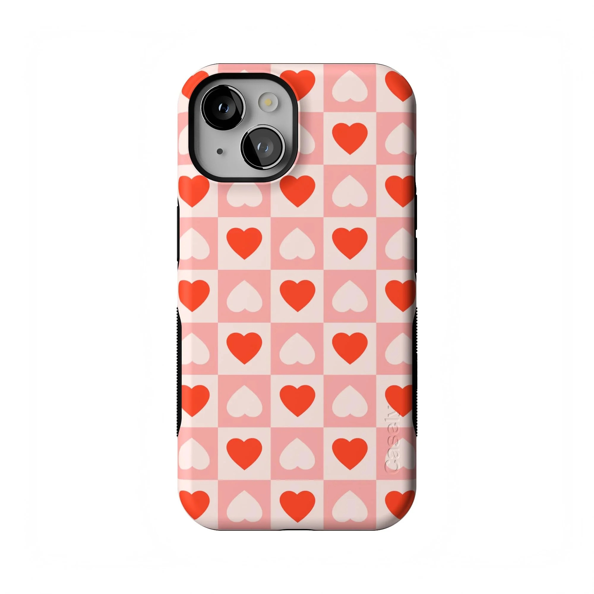 Casely iPhone 14 Case | King of My Heart | Checkered Hearts | Compatible with MagSafe | Bold Prot... | Walmart (US)