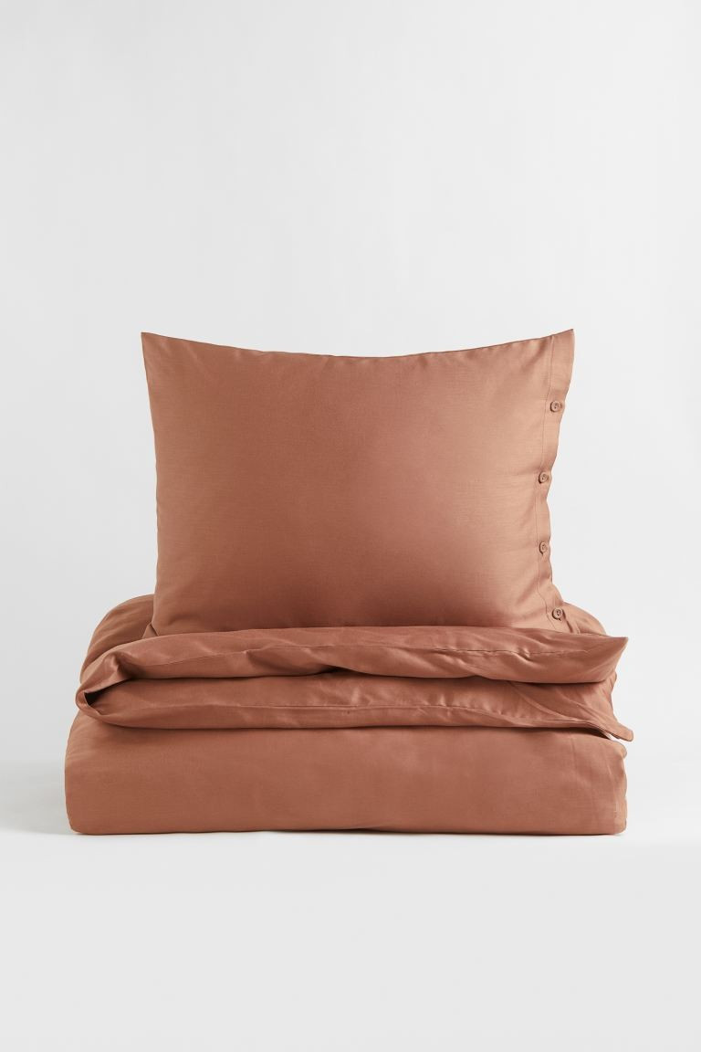 Sateen Twin Duvet Cover Set | H&M (US + CA)