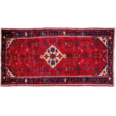 Benjerman One-of-a-Kind 4'11" x 10'6" 1970s Area Rug in Red/Blue | Wayfair North America