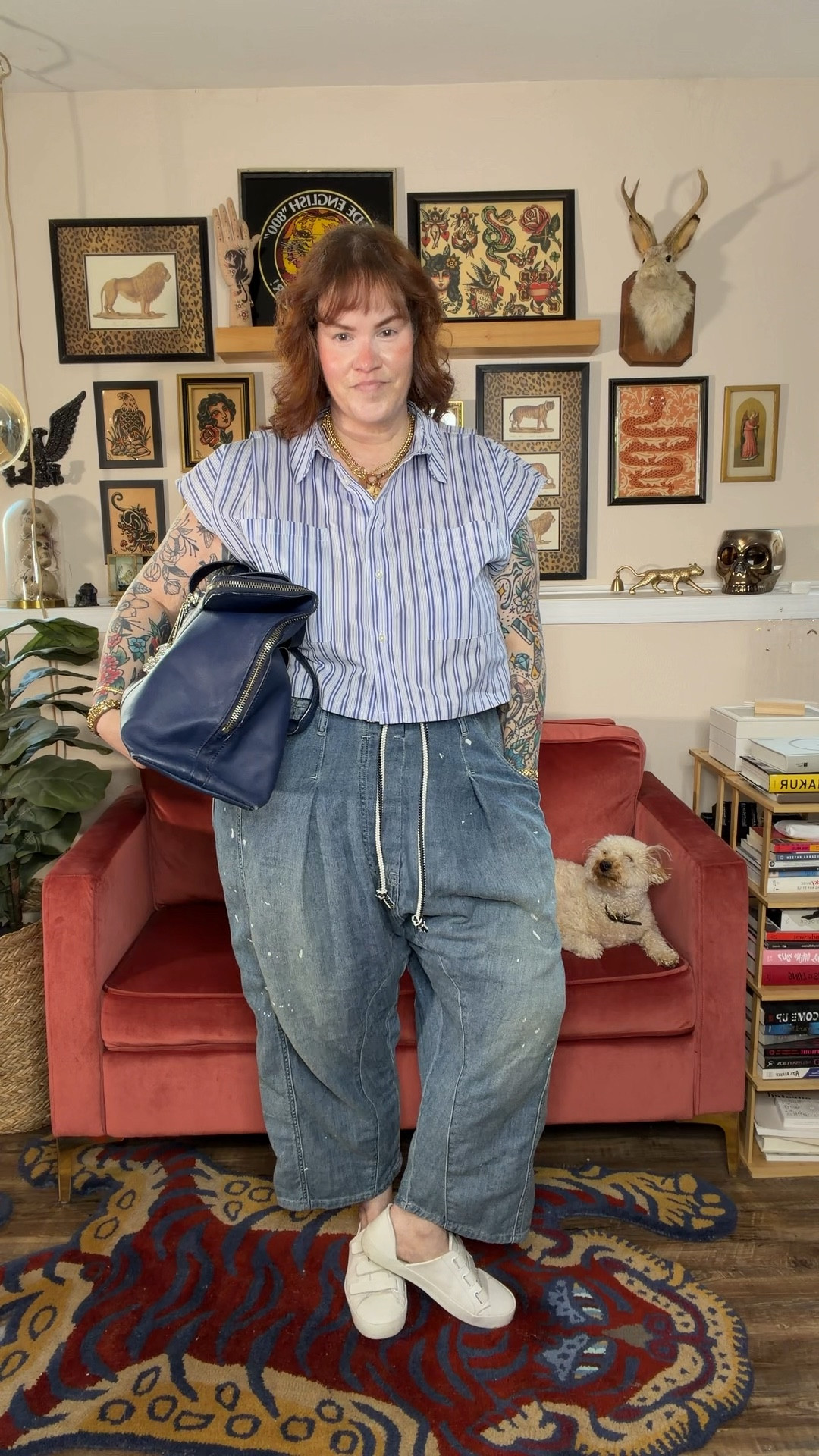 Wearing 

Shirt Large
Jean XL