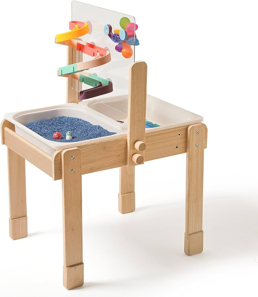 bopoobo Sand and Water Table for Toddlers, 4 in 1 Kids Wooden Sensory Activity Table with 2 Stora... | Amazon (US)