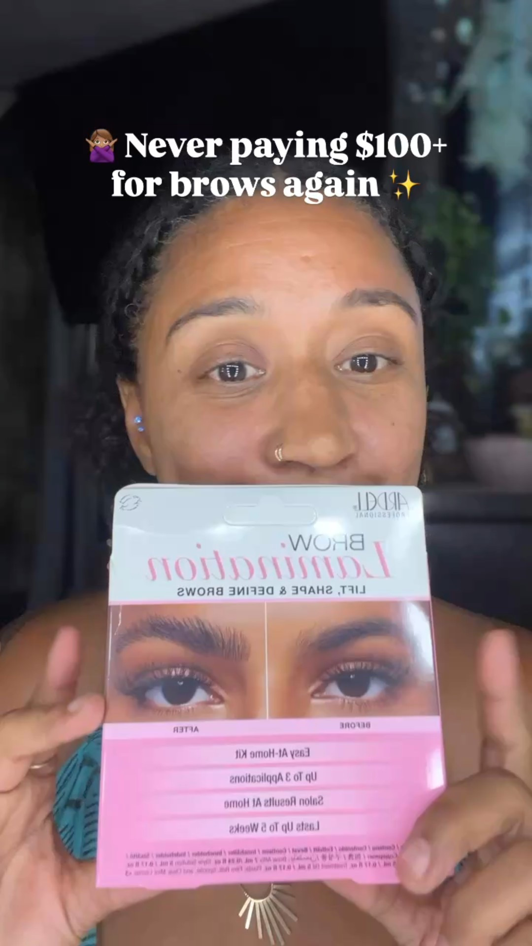 👀 Salon brows… at home? Yes please!

✨ I just tried the Ardell Brow Lamination Kit and it was SO easy to use — the whole process took maybe 15 minutes. My brows are lifted, shaped, and defined, and honestly they look like I just walked out of a salon.
💧 Waterproof
🕒 Quick & simple
💸 Way more affordable than a brow appointment

They claim it lasts up to 5 weeks — I’ll keep you posted if it does! For now, 10/10 worth it for an easy at-home glow-up.

#BrowLamination #AtHomeBeauty #ArdellBrows #AffordableLuxury #AmazonFinds

#LTKBeauty #LTKHome #LTKOver40
