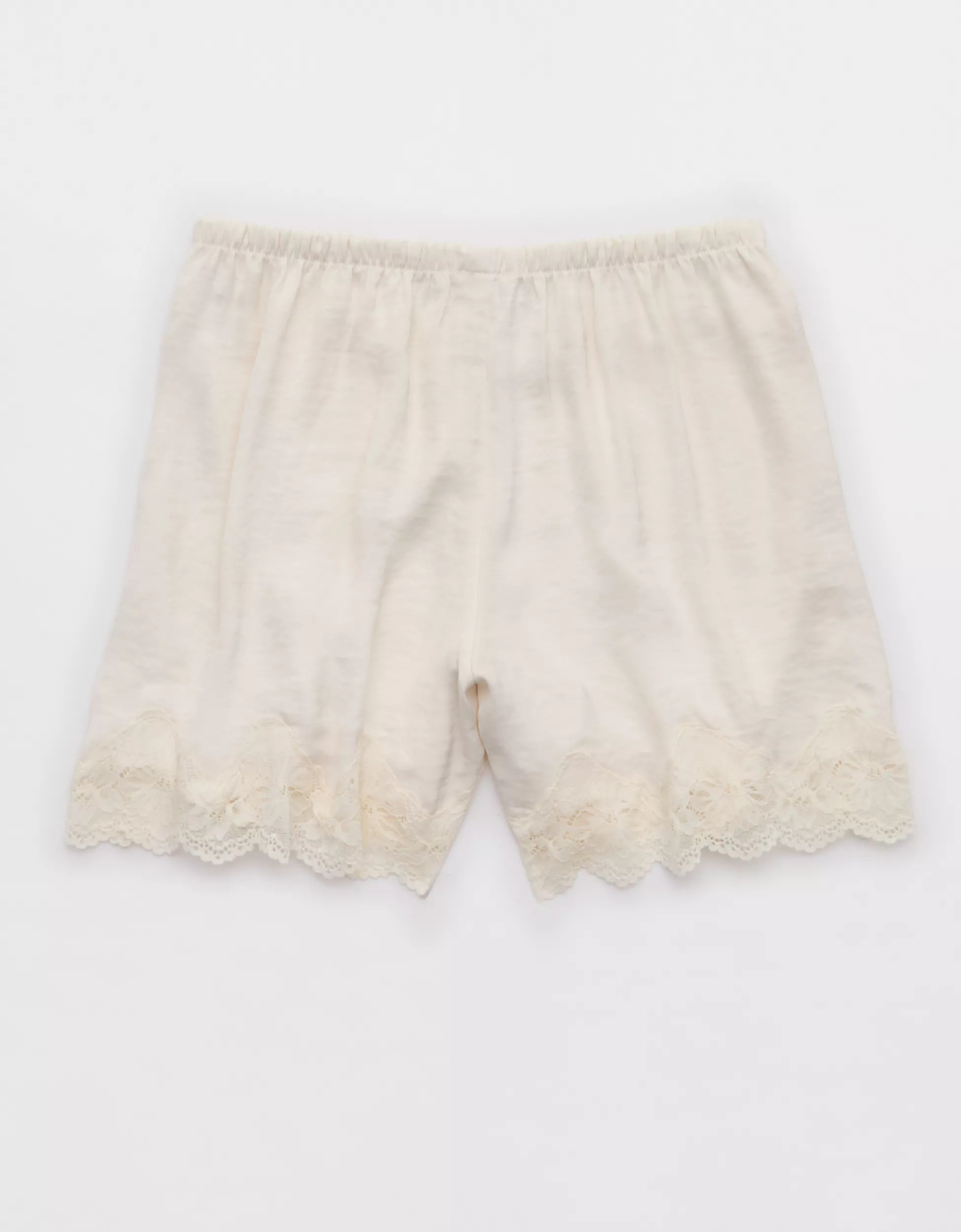Aerie Night Out Satin Lace Boxer | Aerie