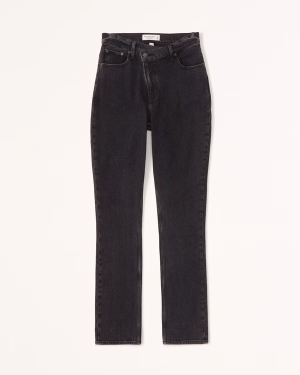 Women's Curve Love Ultra High Rise 90s Slim Straight Jean | Women's Up To 25% Off Select Styles |... | Abercrombie & Fitch (US)
