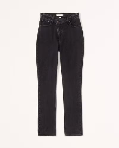 Curve Love Ultra High Rise 90s Slim Straight Jean | Abercrombie & Fitch (US)