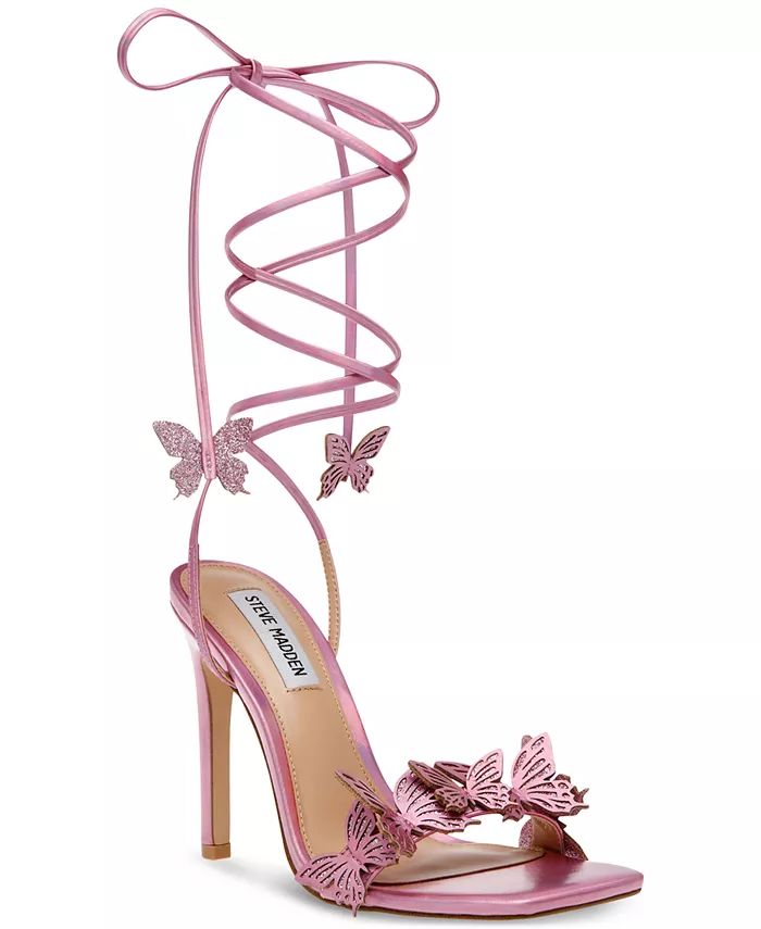 Women's Utopia Ankle-Tie Butterfly Stiletto Sandals | Macys (US)