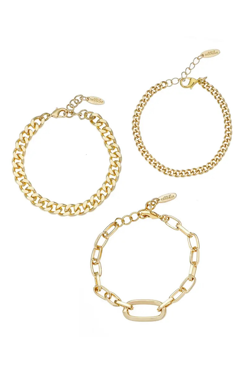 Set of 3 Chain Link Bracelets | Nordstrom