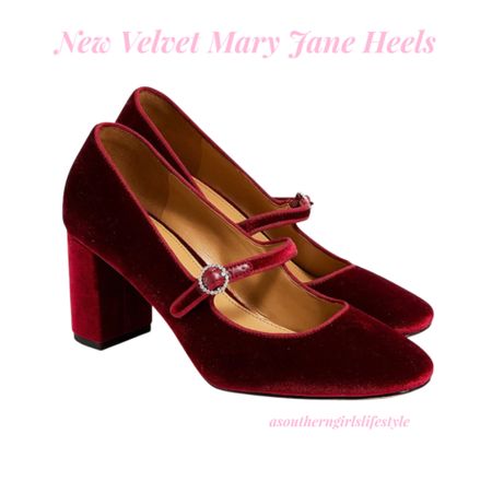 Velvet Mary Jane Deep Ruby Pumps - the Little Crystal Buckle 😍

These beauties stopped my scroll immediately! Such a beauty for the upcoming holiday season right through Valentines! 

They’re on Sale already!

#LTKshoecrush #LTKsalealert #LTKHoliday