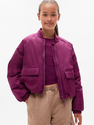 Athleta Girl Bomber Puffer Jacket | Athleta