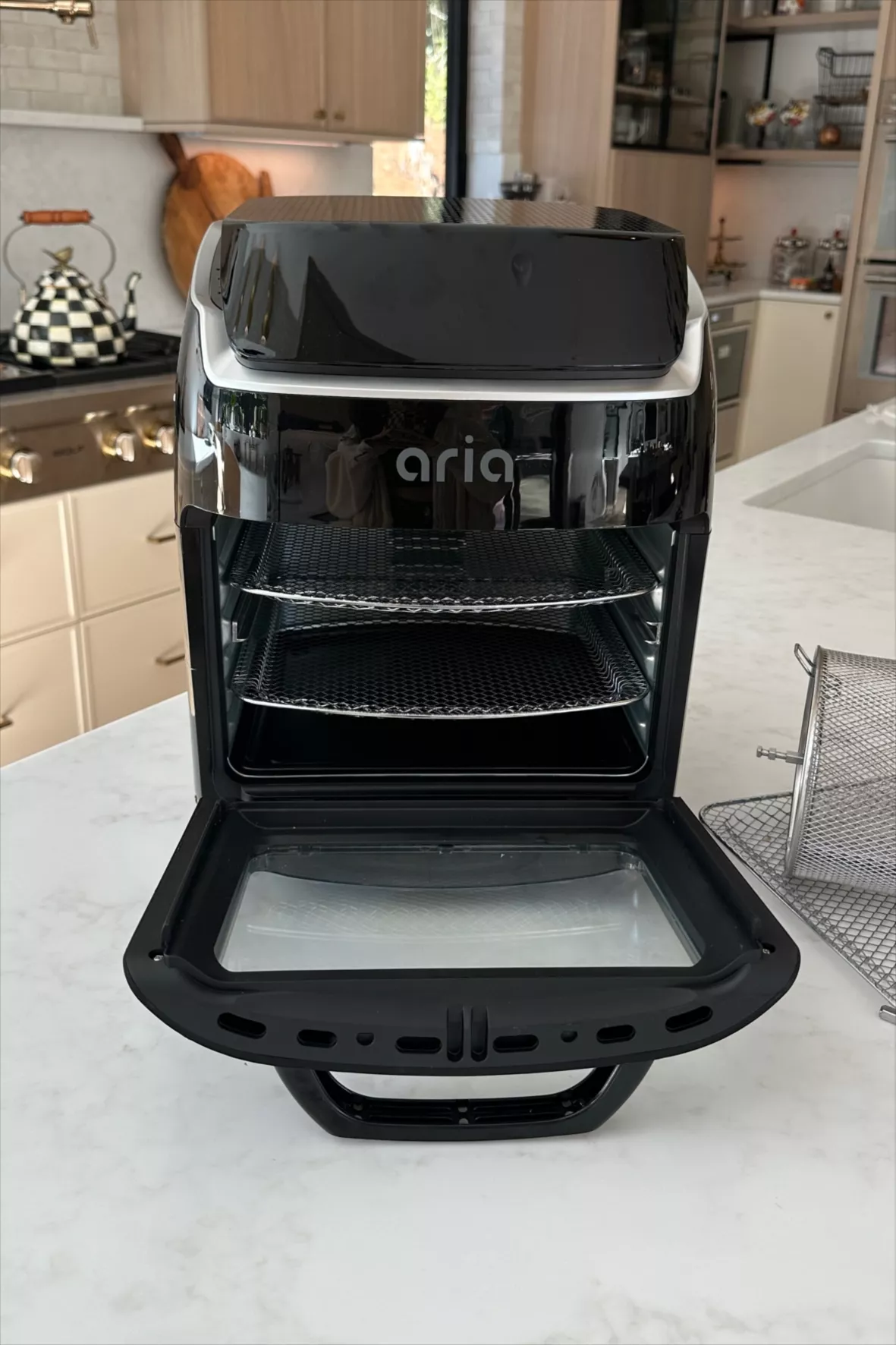  Aria Air Fryers AAO-890 10Qt Air Fryer Oven, Black