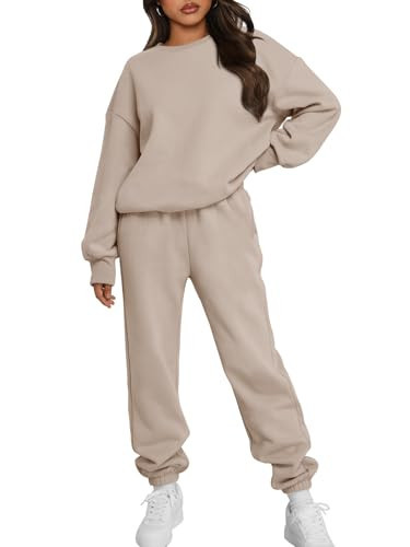 Trendy Queen Sweatsuits Women 2 Piece Outfits Two Piece Crewneck Sweatshirts Sets Lounge Fall Fashion Sweatpants 2025 Tracksuits | Amazon (US)
