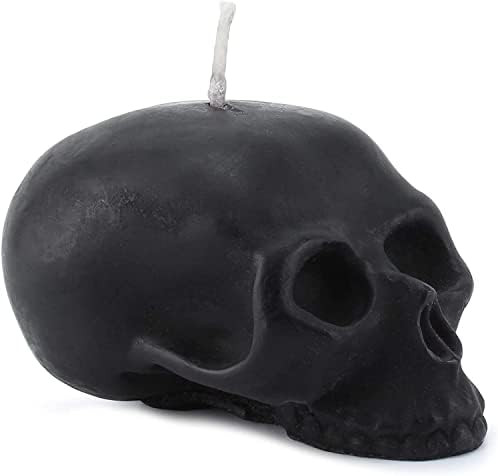 Darware Large Skull Shaped Candle (Black); 4.75 x 3-Inch Decorative Themed Candles for Halloween,... | Amazon (US)