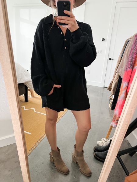 OBSESSED! I love this jumper. You could totally dress it up or down+ it comes in several colors! It’s a super soft sweater material! I’m 5’4 & wearing a small! 🖤

#freepeople #lackofcolor #samedelman #romper

#LTKunder100 #LTKstyletip