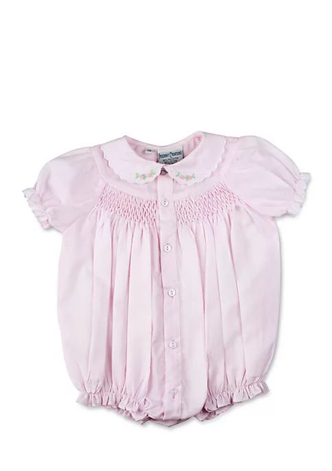 Baby Girls Smocked Bubble Romper | Belk