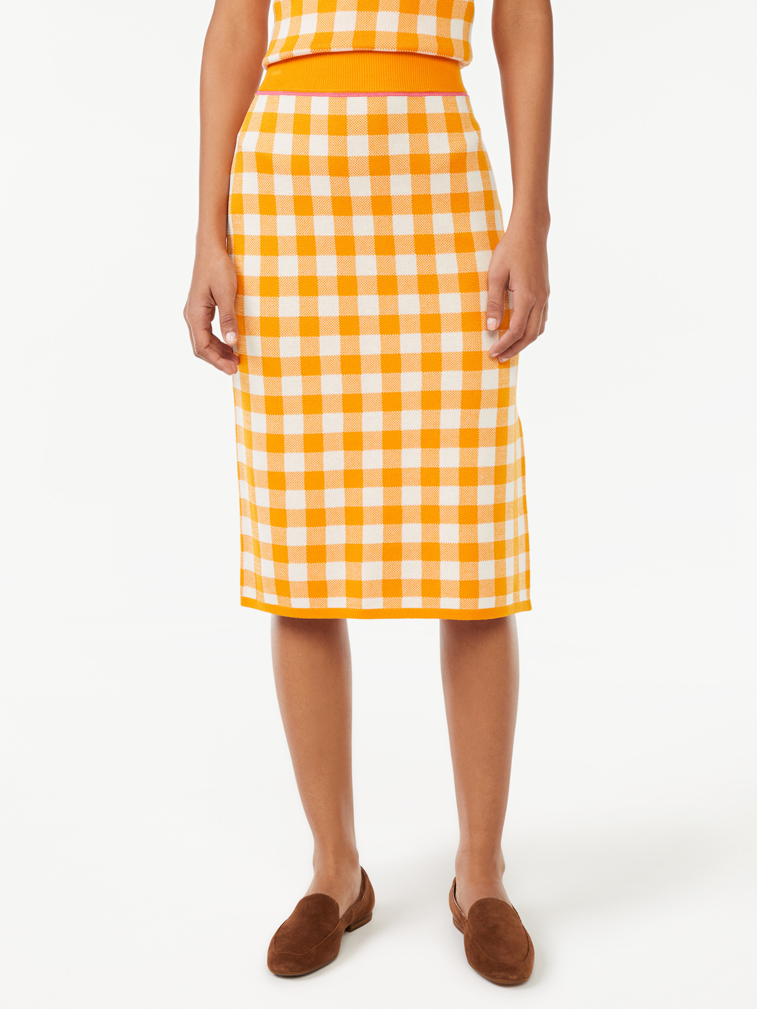 Free Assembly Women's Midi Straight Sweater Skirt | Walmart (US)