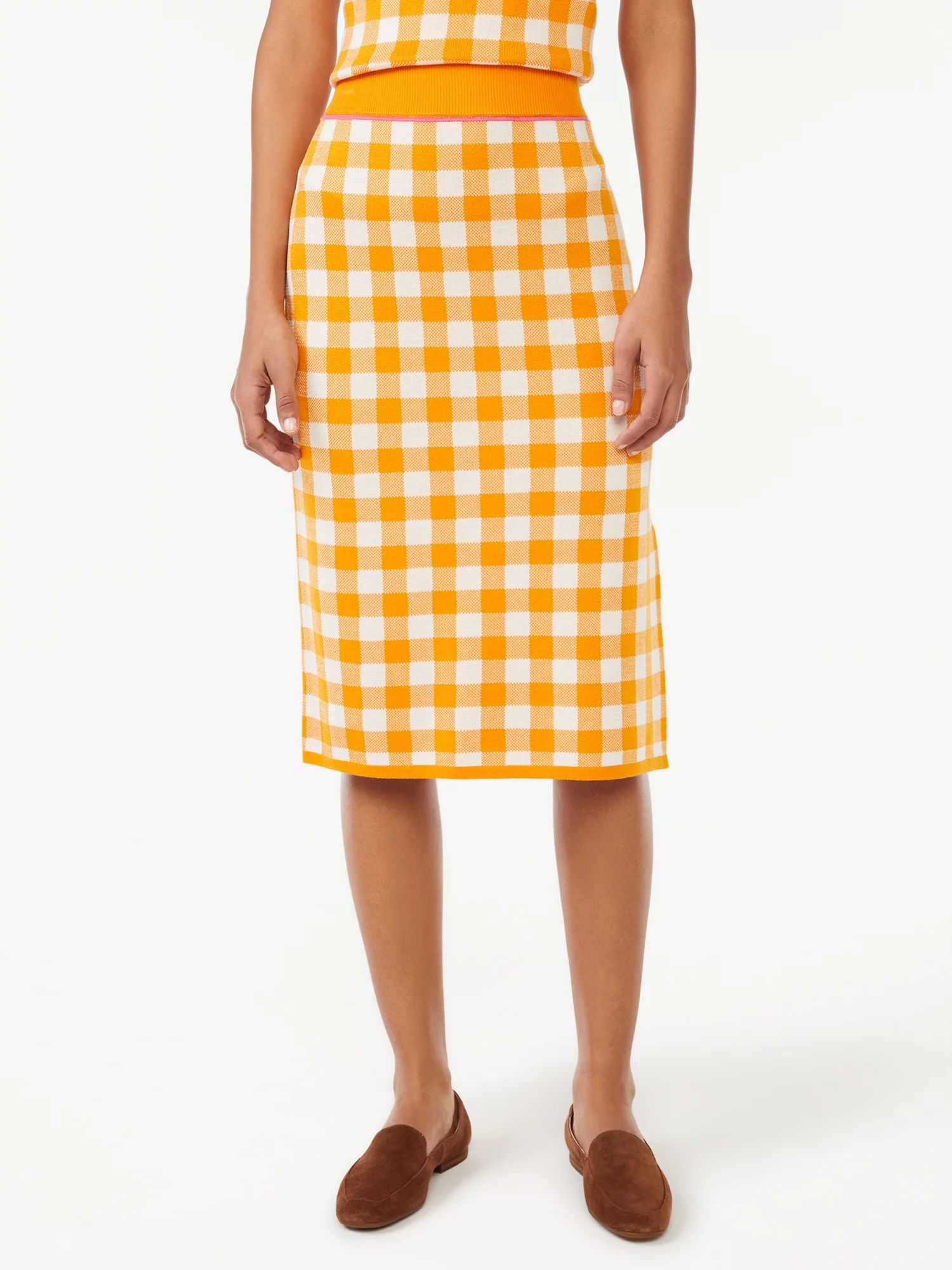 Free Assembly Women's Midi Straight Sweater Skirt | Walmart (US)
