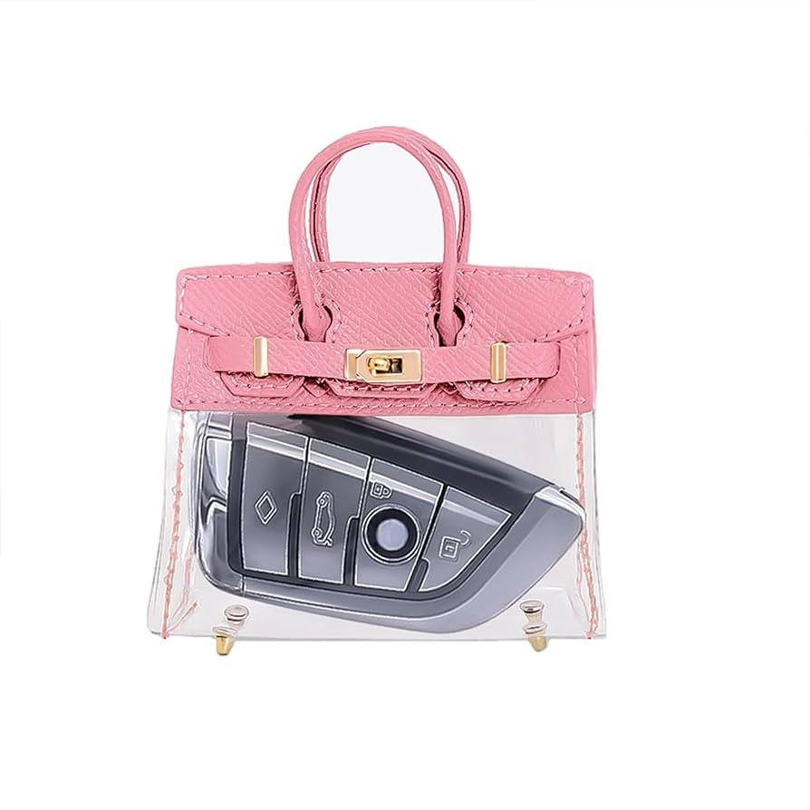 Car Keychain Bags Cute and Exquisite Women Keychains Elegant Women Handbag-Like Car Key Fob Case ... | Amazon (US)