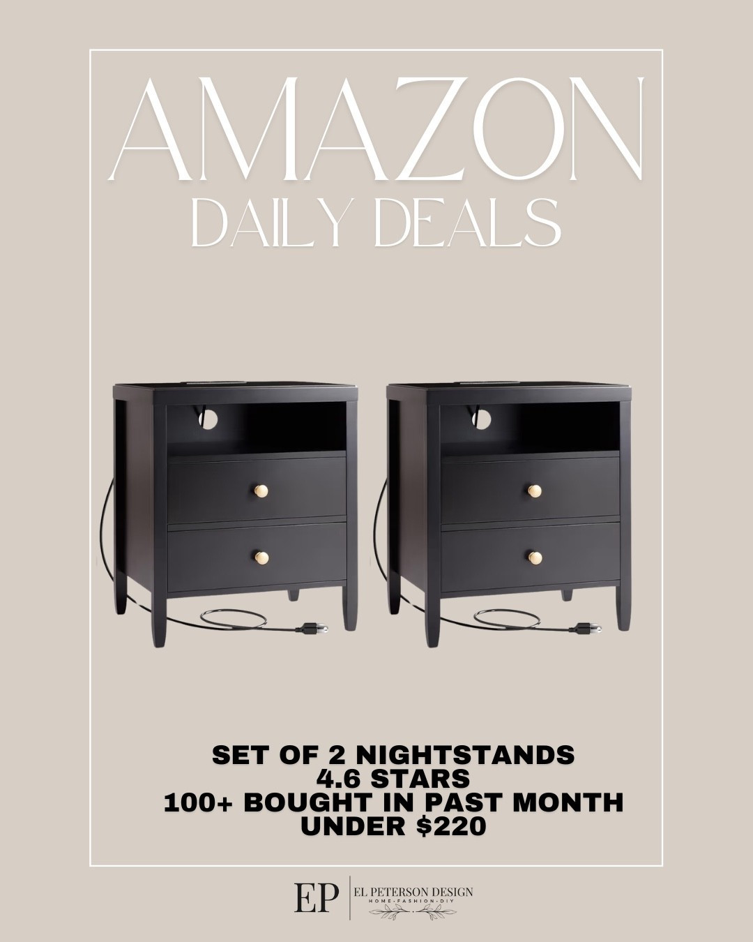 Amazon Daily Deals 
Set of 2 nightstands 

#LTKSaleAlert #LTKHome