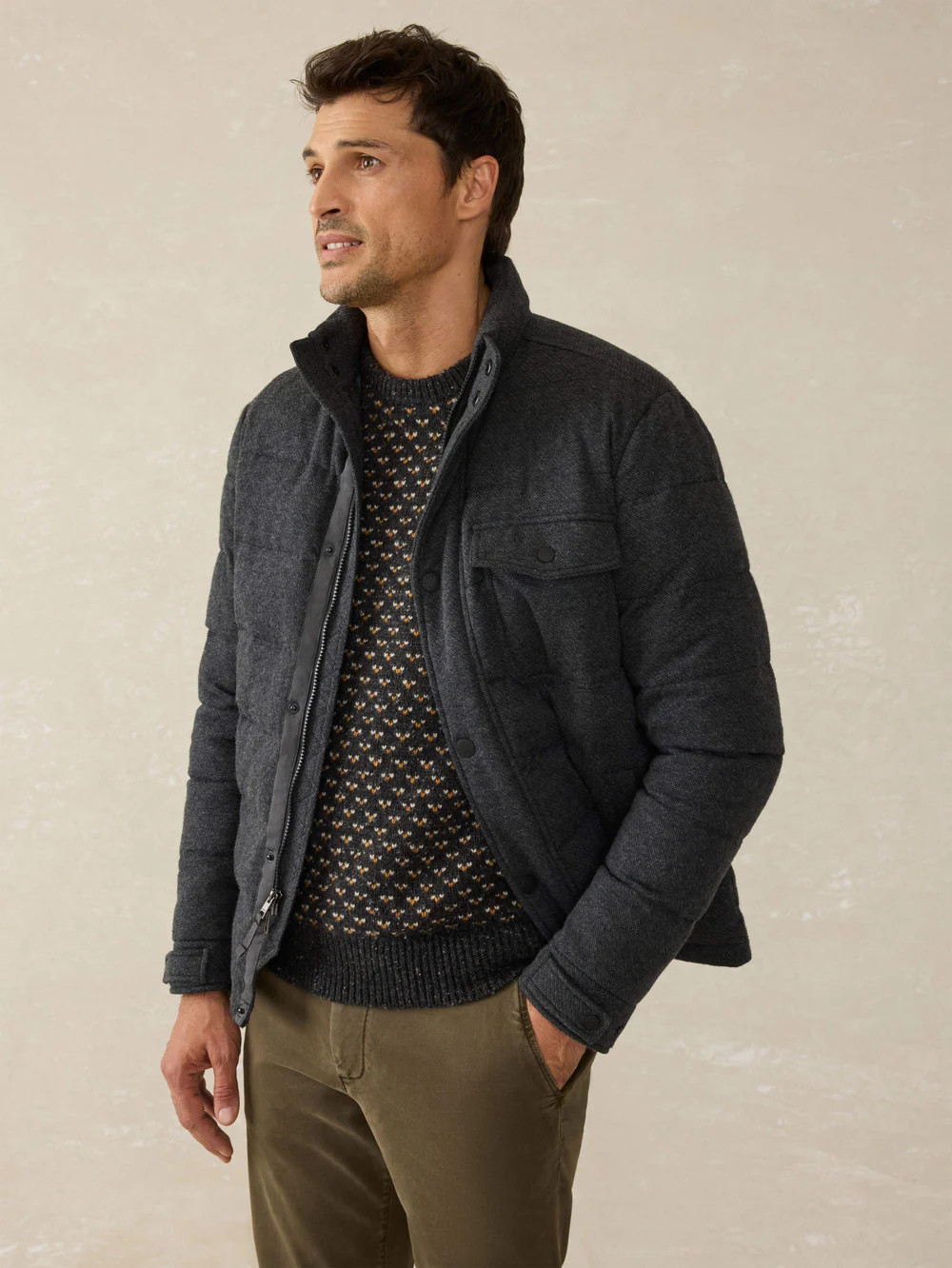 Teton Valley Jacket - Dark Steel Charcoal | Faherty