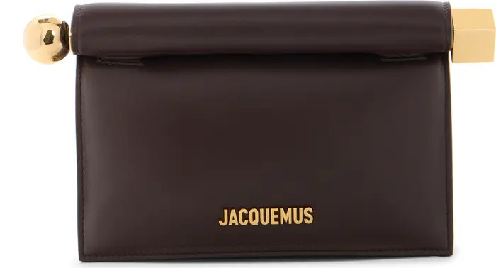 La Petite Pochette Rond Carré Leather Clutch | Nordstrom